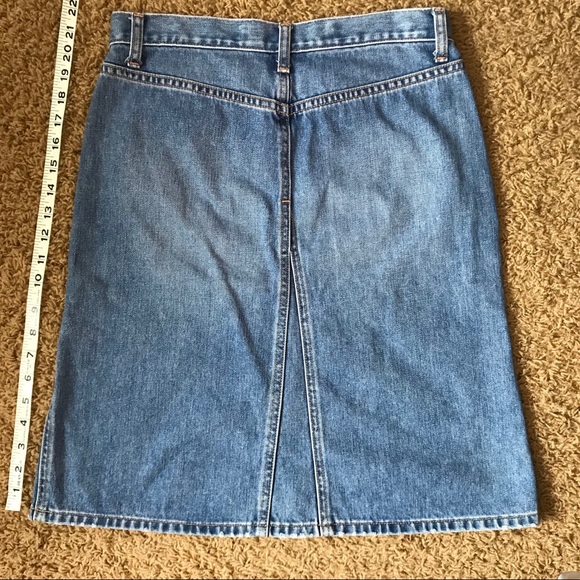 VINTAGE GAP Jeans Denim Jean Skirt - Size: 2 - Picture 3 of 6